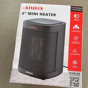 6" Mini Heater - Black